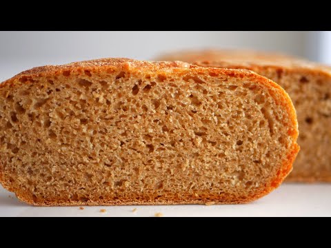 Пшенично-ржаной хлеб на спелом тесте в кастрюле