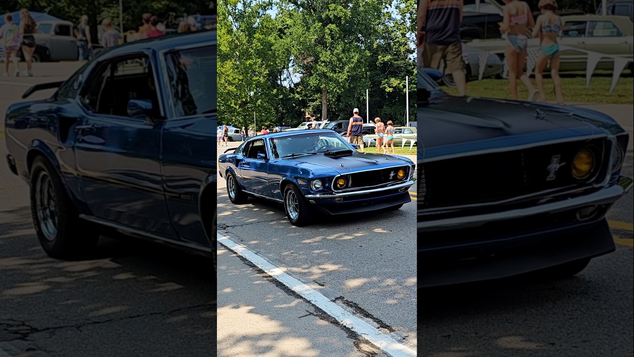 1969 Ford Mustang Mach 1 Classic Car Drive By Engine Sound Cruisin' Hines 2024