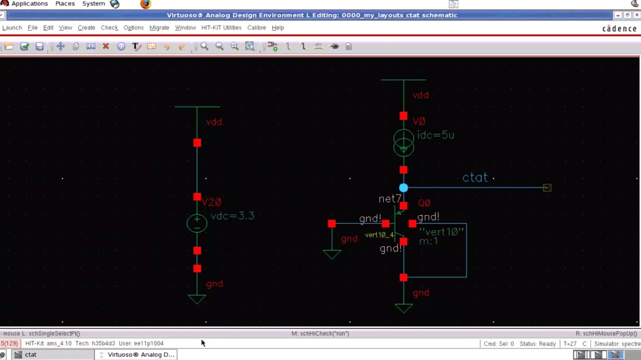 Design Of Bandgap Voltage Reference BGR 3 CTAT Simulation In Design Of Bandgap Voltage Reference BGR 3 CTAT Simulation In