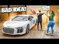 LETTING MY WIFE DRIVE MY NEW SUPERCAR FOR THE FIRST TIME ! ( AUDI R8 ) | BRAAP VLOGS