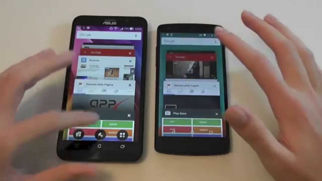 Nexus 5x Vs Asus Zenfone 2 Laser Ze551kl Youtube