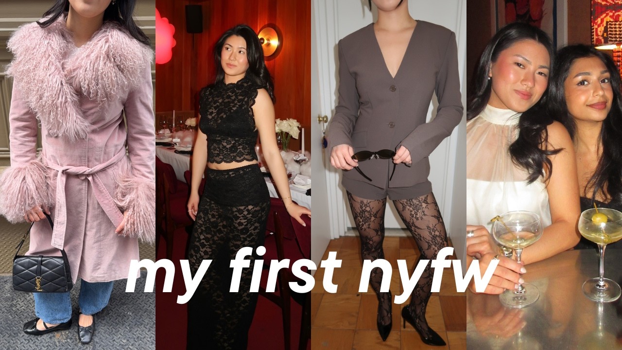 VLOG: my first nyfw living in nyc (sip & shoot, brand dinners, fashion shows, & influencer events)