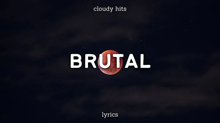 Olivia Rodrigo - brutal (Clean - Lyrics)
