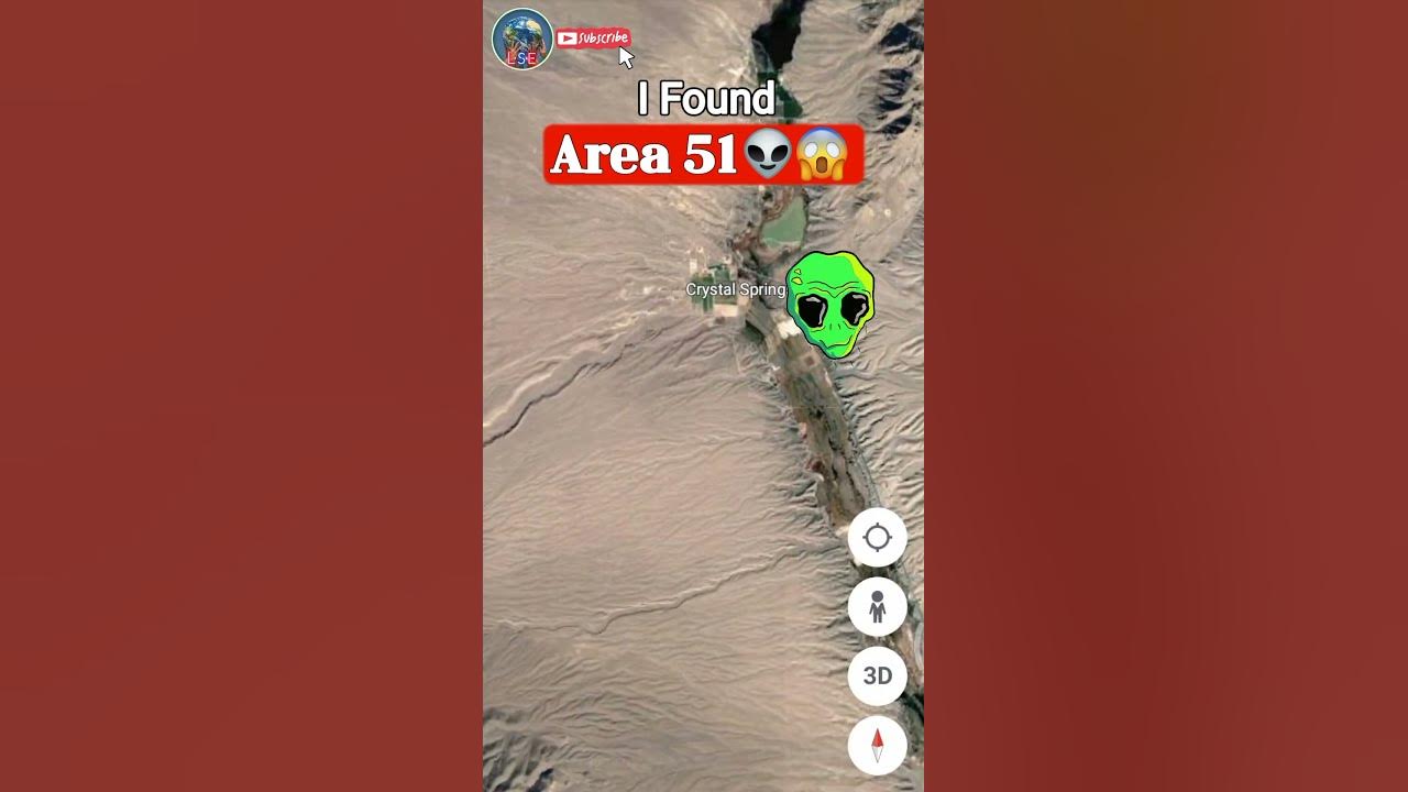 I Found Area 51 On Google Earth😱 #shorts #alien