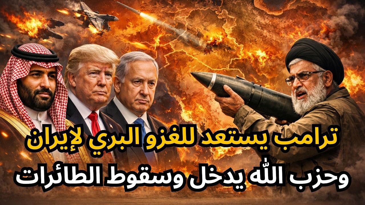 🔴عاجل غزو بري أمريكي مرتقب على إيران ، وإسرائيلي على لبنان، وحقيقة سقوط الطائرات الأمريكية !