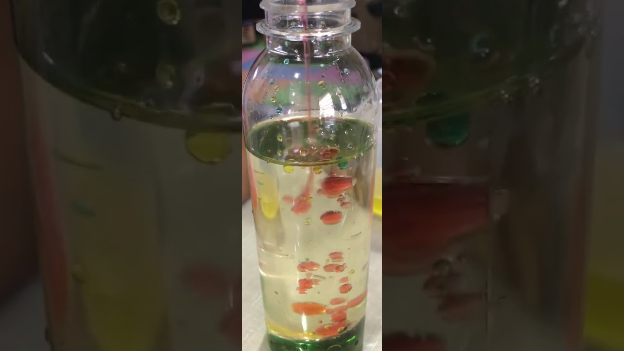 Color pearl rain science experiment