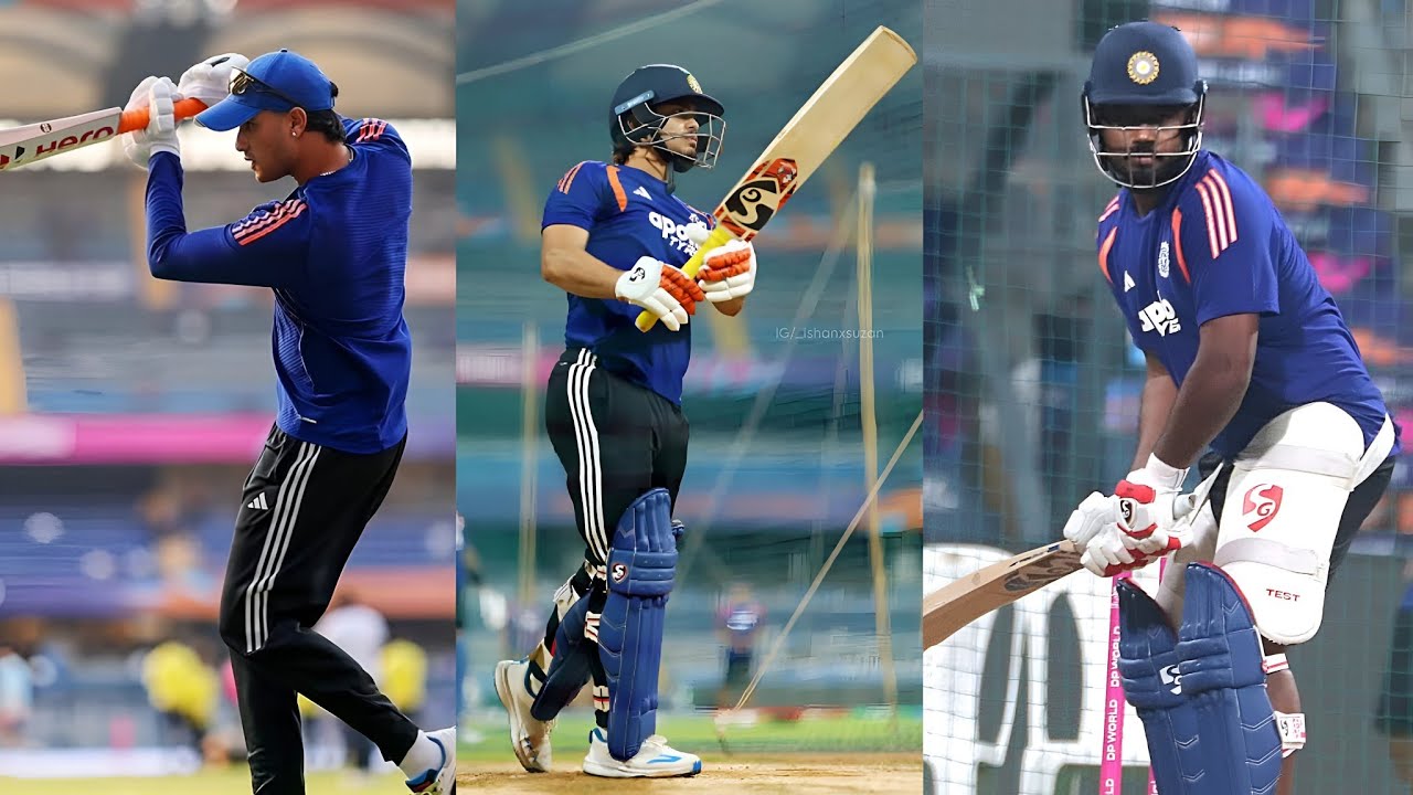 Ishan Kishan, Hardik Pandya, Abhishek Sharma Batting Practice For T20I world Cup final