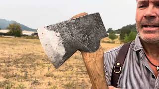 Hand splitting firewood techniques
