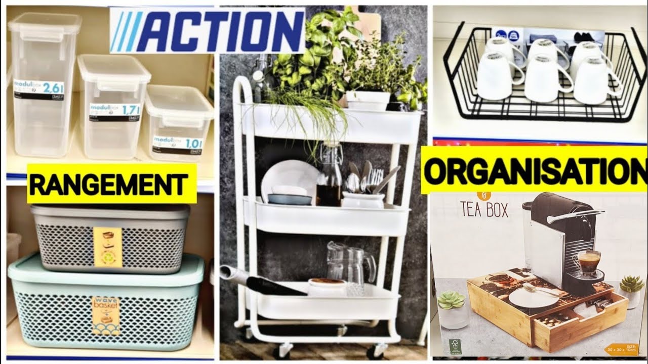 ACTION💥ORGANISATION CUISINES PLACARD CELLIER BOÎTE DE RANGEMENT PANIER #ORGANISATION #PANIER #ACTION
