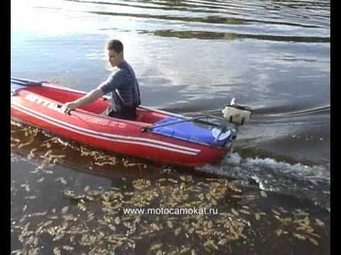 Сверхлёгкий подвесной водомёт "СТАЛКЕР-ДЖЕТ" на байдарке 2009 /Water ...