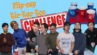 Tic-Tac-Toe - Flip Cup game competition || Knockout || Minute to win #FLIPACUP #TICTACTOE screenshot 4