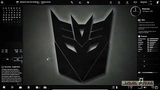 Transformers Theme with customization of Enigma Rainmeter Skin on Windows 11 - Simple and Awesome screenshot 4