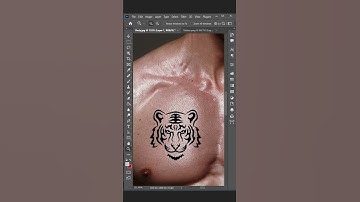 How to Add Realistic Tattoos in Photoshop #shorts
