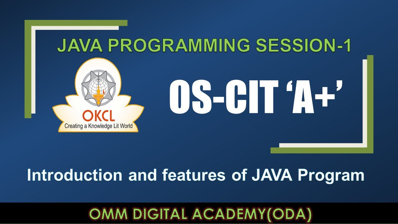 OS-CIT_A+_JAVA_Programming_Session_01 - YouTube
