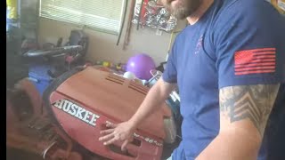 Rescued Huskee Garden Tractor from the weeds.  Total cost?