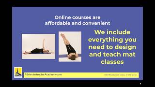 Pilates Instructor Academy 100 hour Online Pilates Mat Certification
