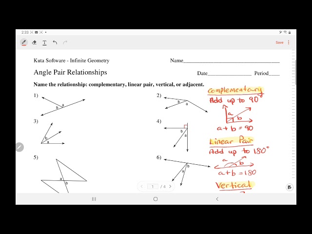 Kuta Software - Geometry: Angle Pair Relationships | IngWan Steiner - YouTube kuta-software-geometry-angle-pair-relationships-ingwan-steiner-youtube