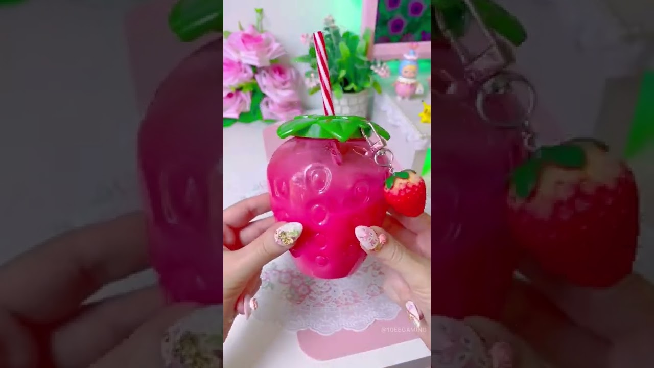 Kawaii ASMR Strawberry Snacks | 10eegaming 