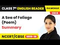 A Sea of Foliage (Poem) - Summary | Class 7 English Chapter 8 | CBSE 2025-26