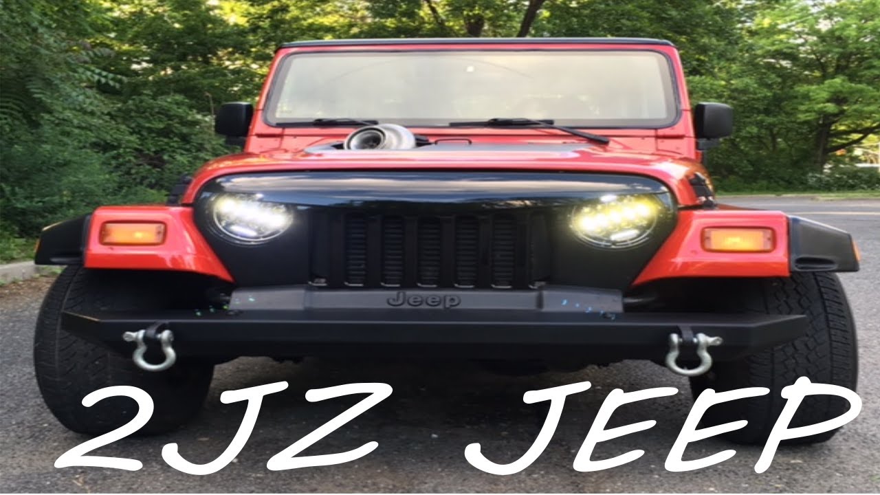 2JZ JEEP WRANGLER WALK AROUND AND START UP - YouTube