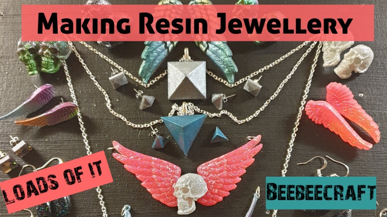 Epoxy Resin Jewellery. PART 2 Earrings and Necklaces. YouTube