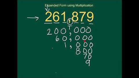 Expanded form with Multiplication