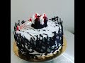 Eggless blackforest cake for friends bday