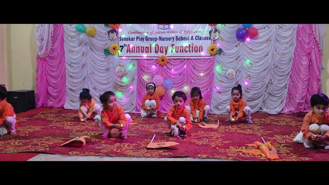 7th Annual Function | Sanskarr English Pre school | Nursery Kids Dance ...
