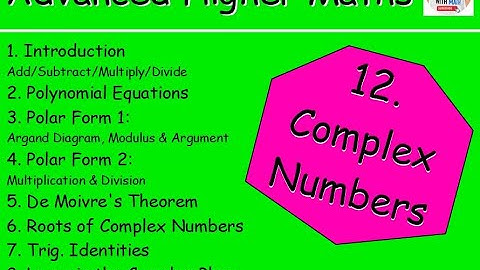 12.9 Complex Numbers 9: REVIEW - Advanced Higher Maths Lessons @MrThomasMaths