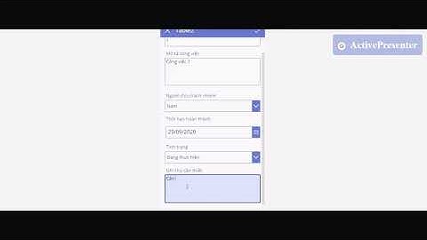 Power Apps: Tạo ứng dụng quản lý công việc đơn giản từ excel file