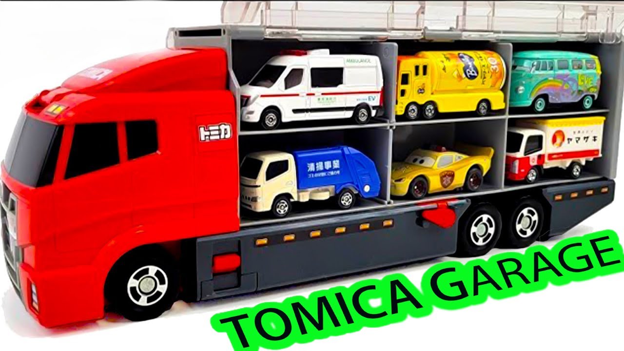 トミカ☆世界の高級な車のミニカーを開封してコンボイへ収納！ホンダ スプランキもある☆Tomica 