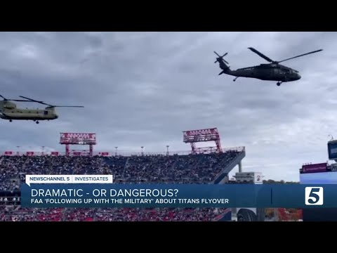 Dramatic - or dangerous? Flyover at Titans game draws scrutiny