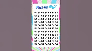 Check observation skill 19: only 7% people can find the number in 5 sec #shorts #spotthedifference