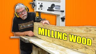 Milling Wood Using a Bandsaw  Logs to Live Edge Lumber