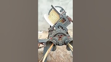 Rope Making Machine in Operation