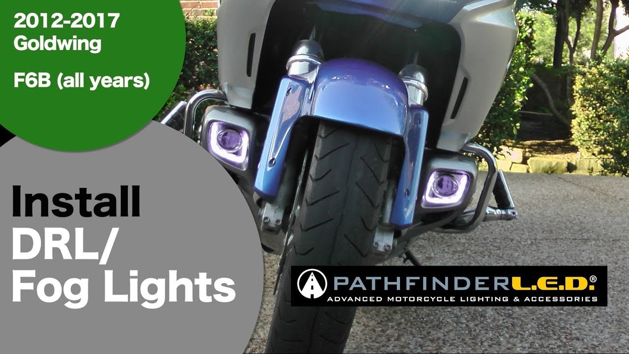 Install PathFinderLED® Rectangular LED Fog Light for 2012  Goldwing/F6B/Valkyrie