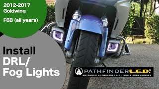 Install PathFinderLED® Rectangular LED Fog Light for 2012 Goldwing/F6B/Valkyrie