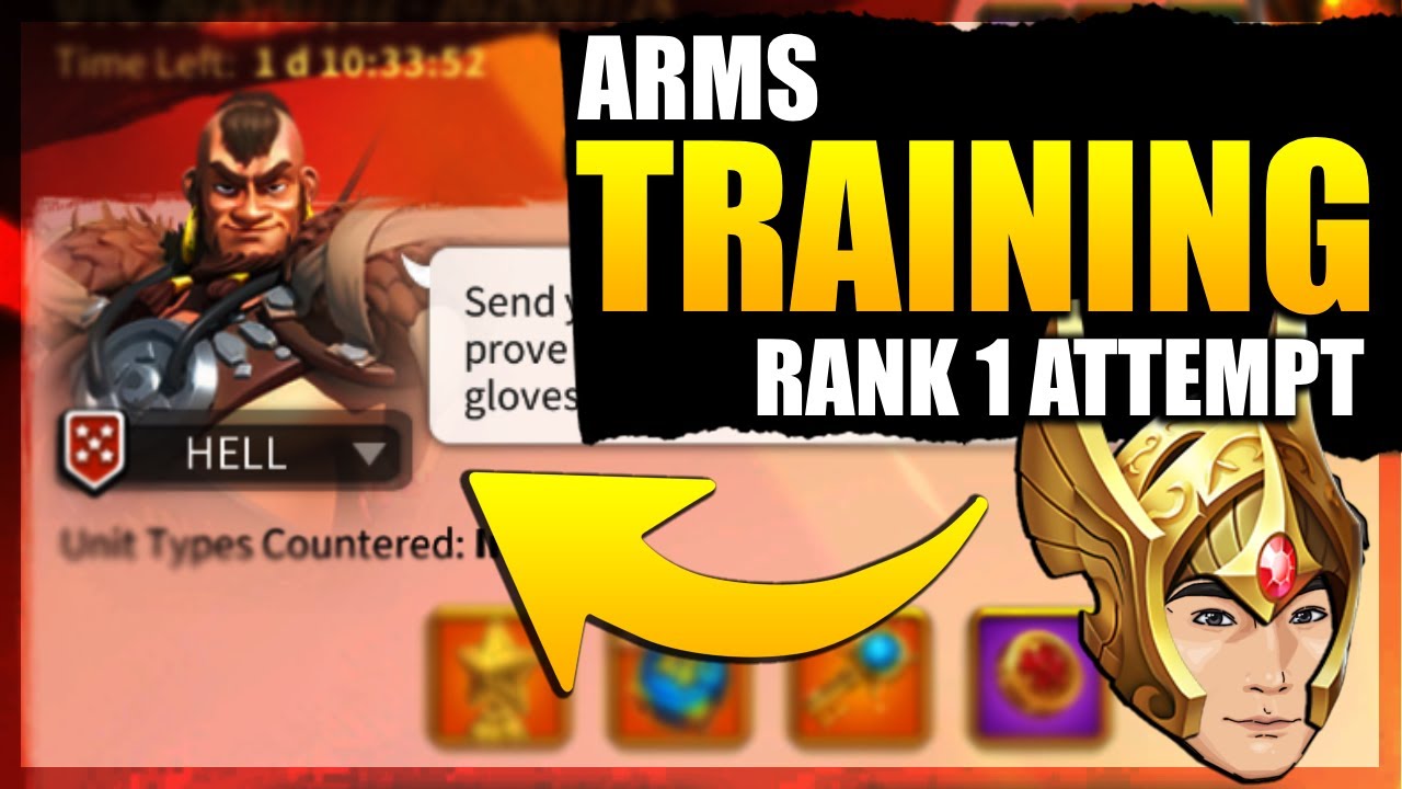 Lets Try to Get Rank 1 in Arms Training - RoK & Chill