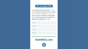 Subsets and Universal Set | Sets