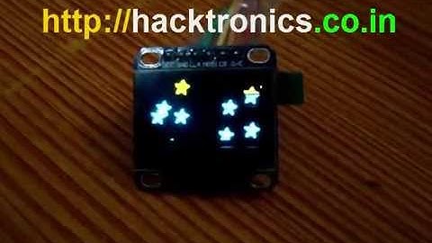 SPI IIC 0.96" 128x64 OLED Display Module SSD1306 Demo Using Arduino