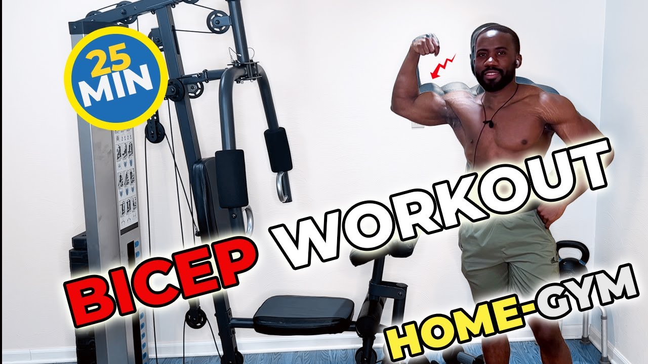 25 Minute Bicep Workout  Multi Gym Exercise Machine Follow-Along 