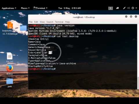 How to open jar files in kali linux 2.0 by double click