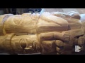 New Haida Gwaii totem pole combines traditional and modern designs New Haida Gwaii totem pole combines traditional and modern designs