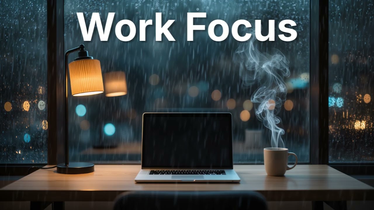 Rainy Night LoFi 🌧️ Focus Music for Work | Stay Productive All Night