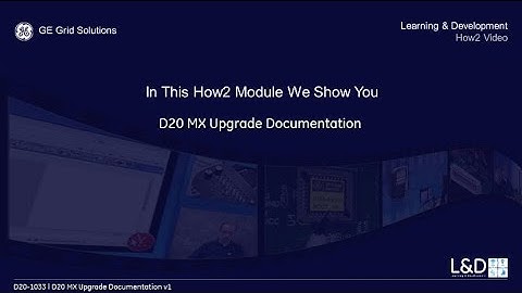 D20-1033 l D20 MX Upgrade Documentation v1