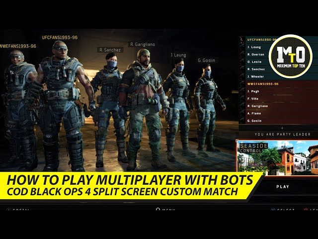 CALL OF DUTY WWII - HOW TO PLAY ONLINE MULTIPLAYER SPLIT SCREEN WITH BOTS 