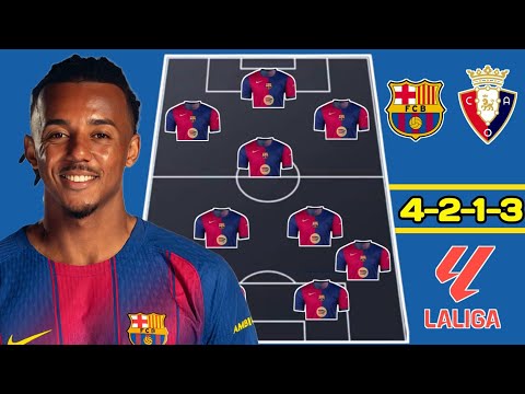 Video Pronostico possibile formazione Barcellona-Osasuna, analisi tecnica dello scontro LaLiga 2025/26??