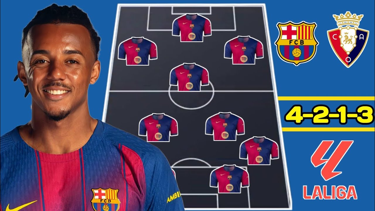 Barcelona vs Osasuna  Possible Prediction Lineup ticanical analysis LaLiga Clash 2025/26⚽🔥