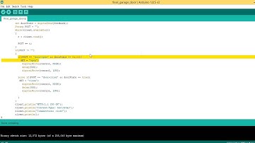 Arduino web garage door opener Part 2 - The Code