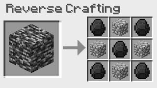 Reverse Crafting That Breaks Minecraft